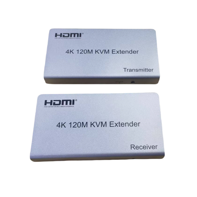 High Quality 4K120M HDKVM Metal HDTV Extender Over IP with IR USB and Adaptor 5V Input