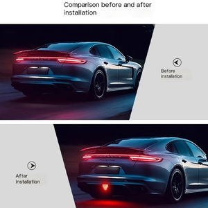 F1 <span class=keywords><strong>Triangle</strong></span> Style 12V Auto Tail Avertissement Frein Signal Lampe Nouvelle Condition Sportif Arrière Troisième Feu <span class=keywords><strong>De</strong></span> Freinage pour <span class=keywords><strong>Voiture</strong></span> Sécurité Pilote Arrêt - Product Image 4