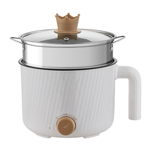 Marmite électrique antiadhésive en une seule pièce avec couvercle en verre trempé, capacité de 1,8 L, pour une utilisation en extérieur et à la maison - Product Image 1