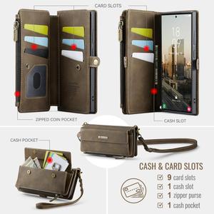 Funda de Cuero para S22 Ultra 5G con Cartera y Correa, Hecha en Italia, Modelo B5687 - Product Image 3