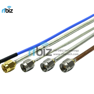 Câble coaxial RF <span class=keywords><strong>semi</strong></span>-rigide RG405 RG402 SR047 SFT-50-1 assemblage de câble DC-40GHz avec connecteur SMP SMA 3.5mm 2.92mm 2.4mm 1.85mm - Product Image 4