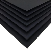 Hojas de Cartón Reciclable Ecológicas Negras con Tamaño Personalizado para Cubiertas de Papelería, Carpetas de Archivo y Productos de Oficina