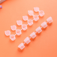 Yihua — bandes de peinture vides 3ml, 6 pièces, Mini Pot de peinture, en plastique, artisanat, conteneurs de rangement pour école, camp d'été