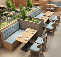 Canapé de restaurant sur mesure pour restaurant à thème, cantine commerciale, restaurant chinois, restaurant de hotpot et de barbecue, ensemble de mobilier de salle à manger