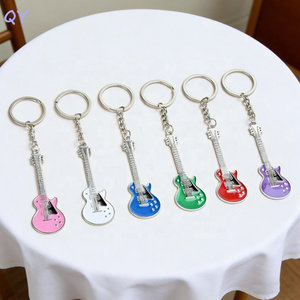 Porte-clés Guitare Électrique Miniature QY en Émail, Pendentif Instrument de Musique en Métal, Souvenir, Petit Cadeau, Vente en Gros - Product Image 5