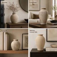 Pots à fleurs, jardinières, vases en céramique et porcelaine de style campagnard français, accessoires de décoration pour la maison et l'extérieur, décoration de table, vase