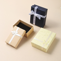 Boîte Cadeau en Carton Abordable en Gros avec Couvercle et Base pour Ensemble de Bijoux Collier Bracelet Bague