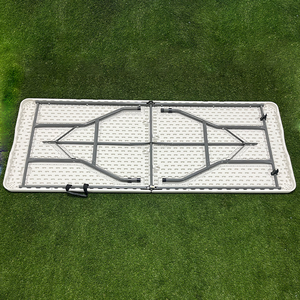 Tavolo Pieghevole in Plastica HDPE da 6ft, 8ft, 5ft per Cucina e Esterni, Rettangolare, Portatile per Feste, Noleggio e Campeggio - Product Image 5