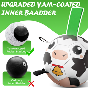 Pallone da Calcio per Cani KINYU Brevettato, Ecologico in PU, Interattivo per Allenamento all'Aperto, Resistente ai Morsi, Giocattolo per Animali Domestici - Product Image 3