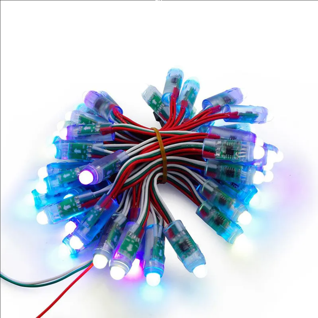 Digital LED Pixel Light WS2811 IC Full Color Pixel LED Module Light 5V Input IP67 Waterproof RGB Color From Factory