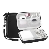 Vente en gros de boîte de rangement EVA de haute qualité étui pour casque à fermeture éclair câble de données chargeur étui de transport à coque rigide pour enregistreur numérique