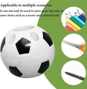 Porte-stylo de football professionnel en forme de ballon, organiseur de bureau pour les fans de sport, cadeau promotionnel, organiseur de papeterie - Product Image 4