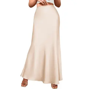 2024 A Line Long Skirt For Women High Waisted Midi Pleated Skirts