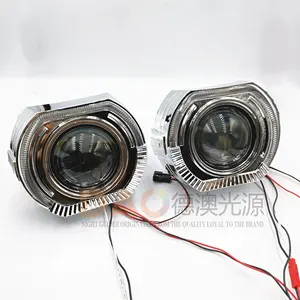 DAO Xe Led Angel Ring Phổ H1 Bulb Hi Low Chùm Bi Xenon HID Ống Kính Máy Chiếu Cho Xe Đèn Pha Những Người Khác Xe Phụ Kiện Ánh Sáng