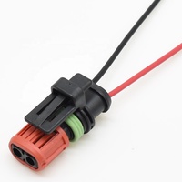 Bouchons de câble de câblage de moteur de voiture à 2 trous Adaptateur scellé automatique Buse de pulvérisation de carburant automobile Prise de câble 1337245-3