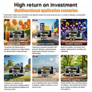 <span class=keywords><strong>Camion</strong></span> de nourriture en acier inoxydable, nouveaux chariots de rue mobiles pour restaurant, boulangerie, café, remorque mobile à vendre - Product Image 5