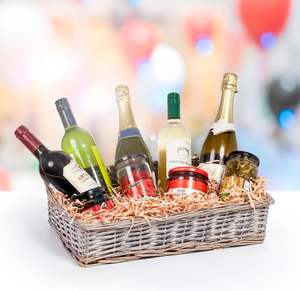 Yulin Jiafu Create Eco-Friendly Nautical Style Wicker Gift <strong>Hamper</strong> <strong>Basket</strong> <strong>Kit</strong> for Christmas Baby Shower Birthday Gifts - Product Image 3