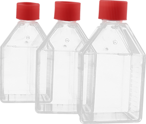 Botol Lab plastik perawatan laboratorium TC dengan botol budaya sel tisu steril dengan tutup ventilasi atau segel - Product Image 1