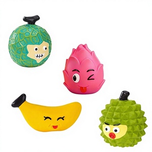 Nuevo Juguete de Dentición con Sonido de Frutas (Hami Melon y Durian) con Cara Sonriente de Dibujos Animados FZ-E5126 para Perros Pequeños - Product Image 1