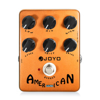 Pédale de guitare Overdrive JOYO JF-14 AMERICAN SOUND avec égaliseur 3 bandes, simulation du son classique de l'amplificateur Fd 57 Deluxe