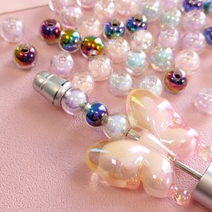 51065 Wholesale 8mm Plated UV <strong>Magic</strong> AB Color Acrylic Round DIY <strong>Beads</strong> Bright Loose Inner <strong>Beads</strong> for Jewelry Making - Product Image 3