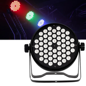 ไฟพาร์ LED/RGB DMX512 แบบบาง 54*1W  ควบคุมด้วยเสียง สำหรับเวทีแสงสี  คลับกลางคืน/คาราโอเกะ ดีเจ เต้นรำ  วัสดุอะลูมิเนียม - Product Image 4