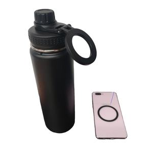 New Magnetic Lid 1000ml 304 Stainless Steel Eco-Friendly Sports Water <b>Bottle</b> with Phone Holder Thermal Insulation Back to School - Product Image 4
