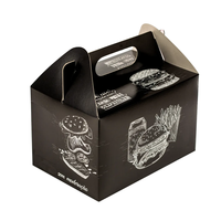 Caja de Embalaje de Comida Rápida Personalizada, Desechable, Caja para Hamburguesas, Contenedor de Alimentos para Llevar, Caja Ecológica para Hamburguesas