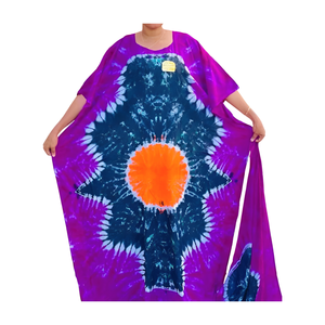 Custom Hand Dyed Loose Fit <b>Kaftan</b> Dress Size XS Elegant <b>Beach</b> Wedding Holiday Evening Wear - Product Image 3