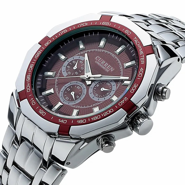 8084 Men's Luxury Fashion Quartz Watch Alloy Case Stainless Steel Sports Business Cartoon Antique Coin Limited Edition