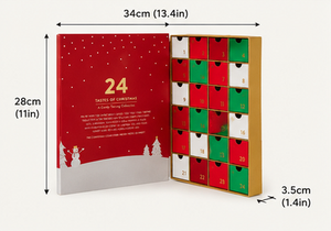 Custom 24 Drawers <b>Christmas</b> Countdown Gift Box Smooth Drawers Festive <b>Artwork</b> for Chocolate Holiday Gifts Advent Calendar Box - Product Image 6