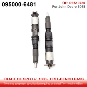 Injecteur Common Rail 095000-6481 RE519730 pour <span class=keywords><strong>tracteur</strong></span> <span class=keywords><strong>John</strong></span> <span class=keywords><strong>Deere</strong></span>, moteur <span class=keywords><strong>John</strong></span> <span class=keywords><strong>Deere</strong></span> 6068 - Product Image 2