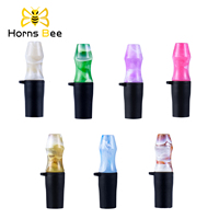 Embouts de chicha en résine personnalisés avec logo Horns Bee, embouts de chicha avec filtre à chaîne, accessoires pour fumer, colorés, réutilisables