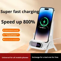 Station de charge sans fil pour Apple pour Huawei Honor Android pour Xiaomi Support vertical Compatibilité magnétique 1 an pour la maison