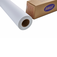 Rouleau de vinyle autocollant PVC permanent amovible 120 g/m², imprimable, imperméable, blanc brillant, pour affiches de fenêtre