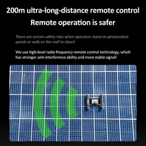 Robot <span class=keywords><strong>de</strong></span> limpieza fotovoltaica con Control remoto inteligente, máquina Extra larga <span class=keywords><strong>de</strong></span> 60 <span class=keywords><strong>cm</strong></span>, cruce <span class=keywords><strong>de</strong></span> obstáculos, limpieza <span class=keywords><strong>de</strong></span> doble panel - Product Image 5