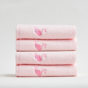 Bán Buôn 100% Bông Nhỏ Vuông Thêu Mặt Khăn Cho Trẻ Em Mô Hình Động Vật <span class=keywords><strong>Twistless</strong></span> Thiết Kế Cho Phòng Tắm Sử Dụng - Product Image 4