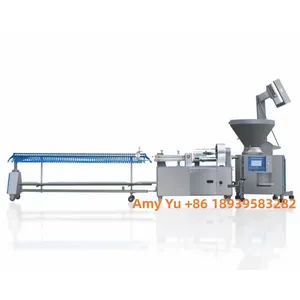 high efficiency industry meat grinder sausage filler stuffer maker and twister / automatic fish sausage making machine