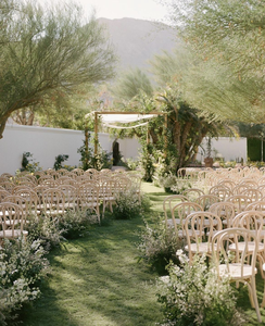 Sillas de boda de madera sintética desmontables, asientos de plástico apilables para eventos de banquetes para decoración de Ceremonia de fiesta - Product Image 3