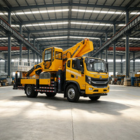 JIUBANG Nouveau Camion de Travail Aérien Diesel Automatique 150-250 CV 40m avec Détecteurs de Charge et de Vitesse du Vent, Multi-Protections de Sécurité pour Travaux Extérieurs