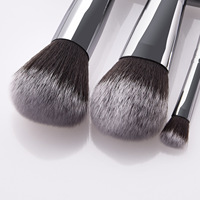 Set kuas riasan bulu mata Concealer perak 13 buah Label pribadi kosmetik kustom produk kecantikan