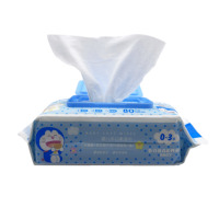 Lingettes humides jetables extra douces pour bébé, en gros, à l'eau pure biologique, multifonctionnelles, nettoyantes, non tissées, surface confortable, usage quotidien