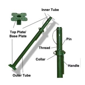 Poste de Soporte Ajustable para Andamios de Acero de Alta Resistencia - Product Image 1