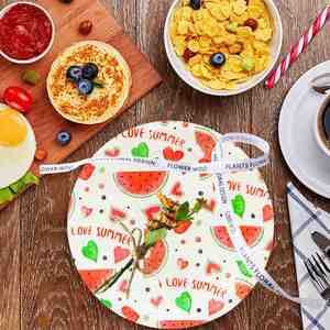 Platos de Papel con Diseño de Frutas de Verano, 9 Pulgadas, Modernos, con Bordes Festoneados, Fantástica Calidad, Decoraciones para Mesa de Fiesta - Product Image 4