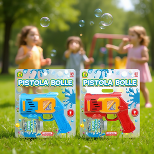 Pistola Bolle <b>Bubble</b> Gun 23x23x6 Cm For <b>Kids</b> Age 3+ With Light Feature - Product Image 2