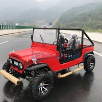Jeep UTV tout-terrain 350cc 4x4 à essence avec châssis tubulaire en acier et freins à disque hydrauliques pour adultes