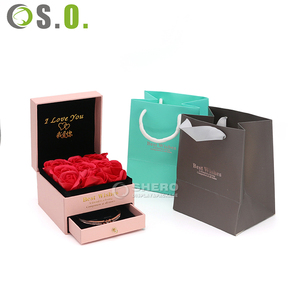 Boîte à fleurs de rose de luxe Shero, haut de gamme, pour la Saint-Valentin, couleur et taille personnalisées pour un cadeau romantique - Product Image 5