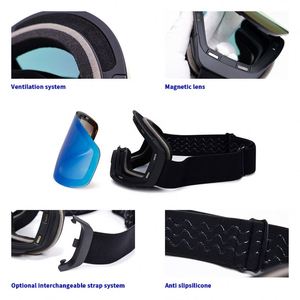 Masques <span class=keywords><strong>de</strong></span> <span class=keywords><strong>ski</strong></span> Taiping 197D UV400, masques <span class=keywords><strong>de</strong></span> neige, vente en gros personnalisée, masques <span class=keywords><strong>de</strong></span> <span class=keywords><strong>ski</strong></span> magnétiques anti-buée, lentilles interchangeables <span class=keywords><strong>OTG</strong></span> - Product Image 5