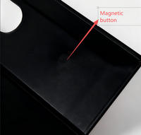 Boîte en carton rigide pliable écologique personnalisée avec logo du fabricant, fermeture magnétique et poignée pour le rangement des vêtements