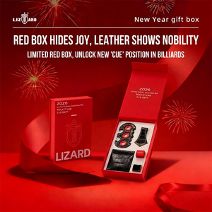 LIZARD Genuine Leather Strong Magnetic <strong>Snooker</strong> Chalk Case New Year <strong>Gifts</strong> for 1/2 Pool Cue - Product Image 1